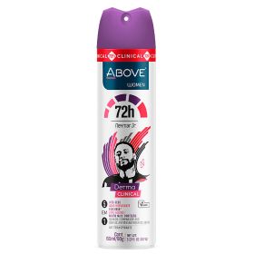 ABOVE Neymar Jr Women - 72 Hours Derma Clinical Antiperspirant Deodorant Spray - Notes of Mandarin, Madagascar Vanilla, Cocoa