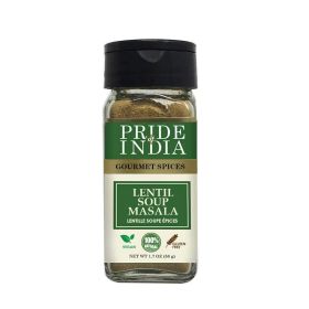 Pride of India - Lentil Soup Masala ‚Äì Authentic Indian Taste ‚Äì Spice Blend for Lentil Soups and Stews ‚Äì Flavorful Mix ‚Äì Easy to Use ‚Äì 1.7 oz