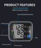 PSU80EH Blood pressure meter measure blood pressure heart rate pulse upper arm electronic blood pressure monitor LCD cuff 22 * 42cm off 180 seconds 90