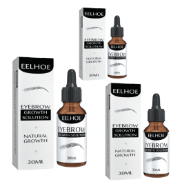 EELHOE Eyebrow Liquid - Black, Dense Natural Essential Oil Liquid For Thick Eyebrow Repair, Gentle Moisturizing Care Liquid (Option: 3PCS)