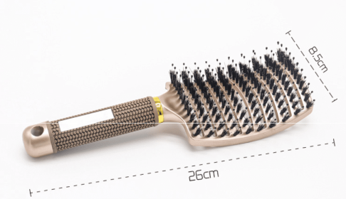 Hairbrush Anti Klit Brushy Haarborstel Women Detangler Hair Brush Bristle Nylon Scalp Massage  Teaser Hair Brush Comb (Option: Gold-Brush-1pc)