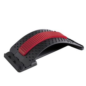 Lumbar Orthosis Lumbar Disc Protrusion Lumbar Massage Acupuncture Prominent Back Pain Relief (Option: Black red)