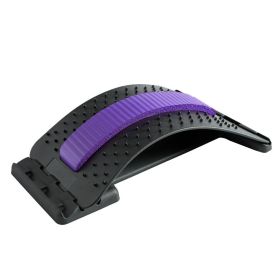 Lumbar Orthosis Lumbar Disc Protrusion Lumbar Massage Acupuncture Prominent Back Pain Relief (Option: Black purple)