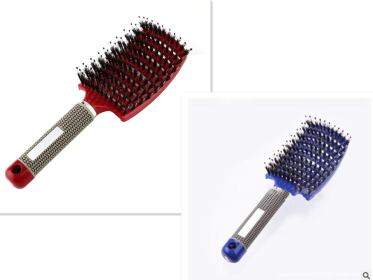 Hairbrush Anti Klit Brushy Haarborstel Women Detangler Hair Brush Bristle Nylon Scalp Massage  Teaser Hair Brush Comb (Option: Set A-Brush-Set)