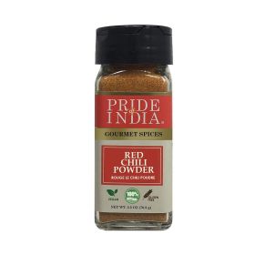 Pride of India ‚Äì Red Chili Ground ‚Äì Traditional Indian Spice ‚Äì Ideal for Gourmet & Savory Dishes Dishes ‚Äì GMO/Gluten Free ‚Äì Easy to Use - 2. (size: 2.1 OZ)