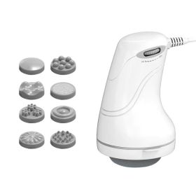 Cellulite Massager Cellulite Remover with 8 Heads Body Sculpting Machine Electric Handheld Machine for Belly Waist Arms Legs Buttocks (Color: White, Quantity: 2)